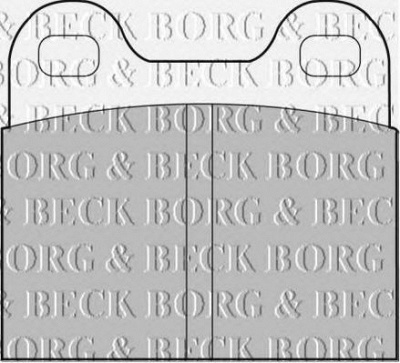 BORG & BECK bbp1260 -  Комплект тормозных колодок, дисковый тормоз